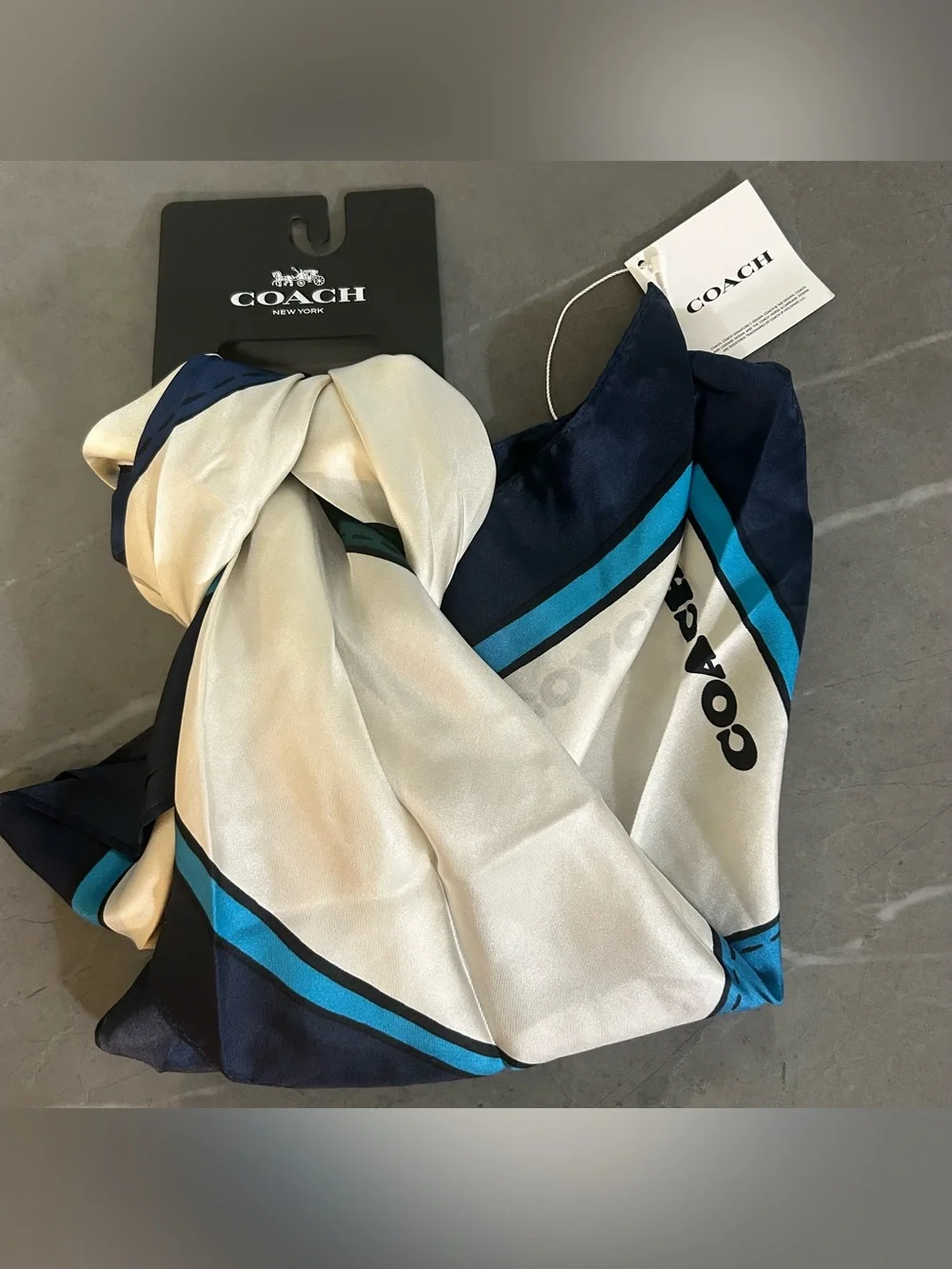 Coach 100% silk